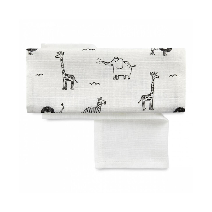 Set 4 prosopele din muselina 25x29 cm BabyJem (Model: Zoo)