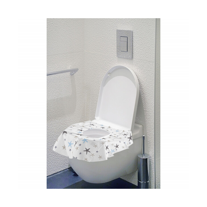 Set 10 protectii igienice de unica folosinta pentru colac toaleta BabyJem