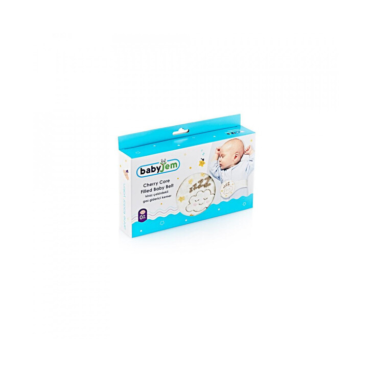 Centura anticolici cu samburi de cirese Sleepy Cloud (Culoare: Gri)