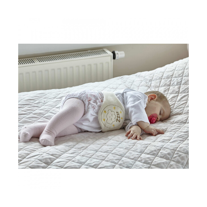 Centura anticolici cu samburi de cirese Sleepy Cloud (Culoare: Gri)