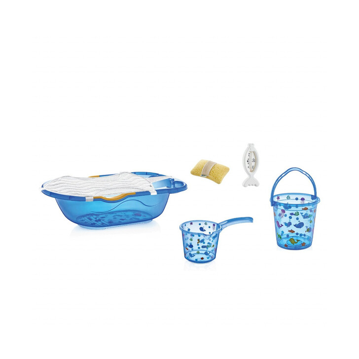 Set de baie cu 6 piese BabyJem (Culoare: Alb)