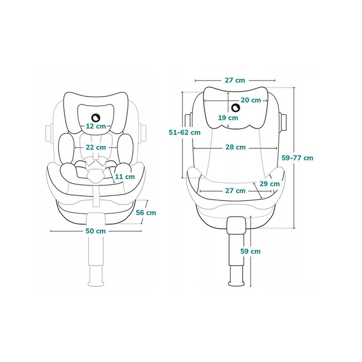 Lionelo - Scaun auto I-size Antoon Plus, Pozitie de somn, Protectie laterala, Rotire 360 grade, 0-18 kg, Cu Isofix si picior de sustinere, Negru, Testat ADAC, Conform cu standardul european de securitate ECE R129