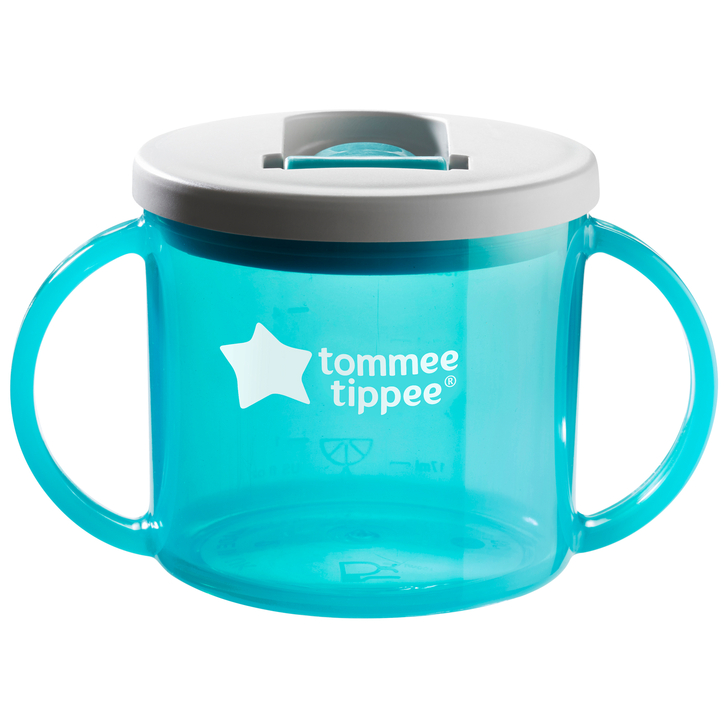 Cana Tommee Tippee First Cup, 190 ml, 4 luni +, Albastru, 1 buc