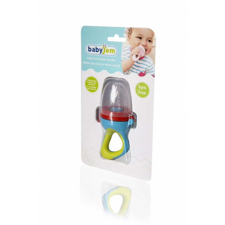 Dispozitiv de hranire din silicon Fruits and Vegetables (Culoare: Bleu)