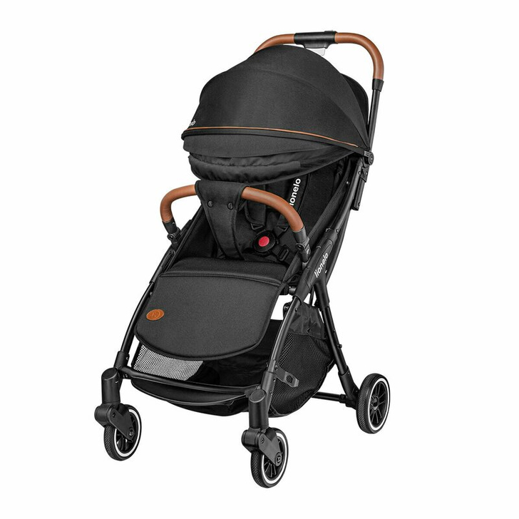 Lionelo - Carucior sport Julie One, De la nastere, Cu accesorii, Cadru din aluminiu, 0-22 kg, Negru