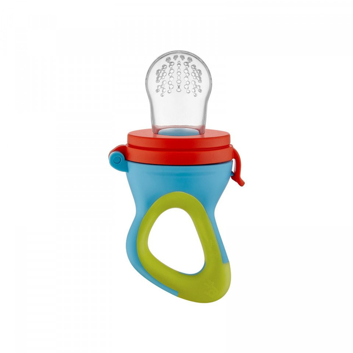 Dispozitiv de hranire din silicon Fruits and Vegetables (Culoare: Bleu)