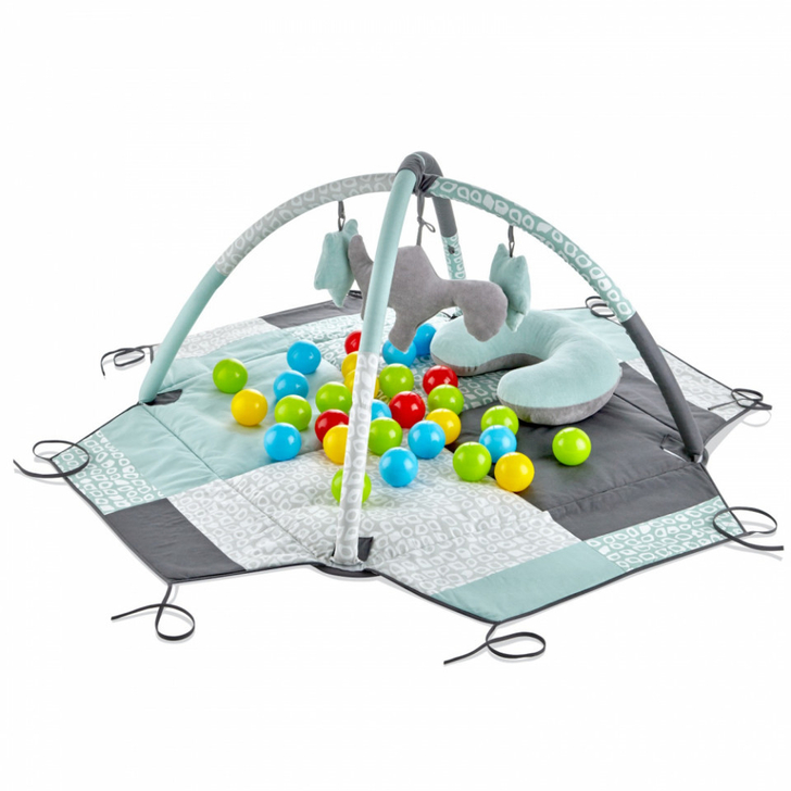 Centru de joaca cu bile BabyJem Toy Ball Play Mat (Culoare: Roz)