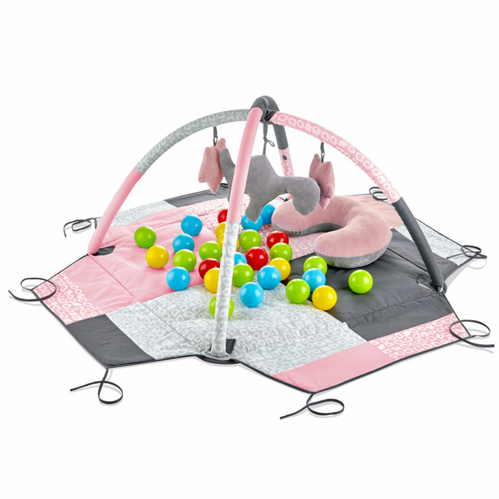 Centru de joaca cu bile BabyJem Toy Ball Play Mat (Culoare: Verde)