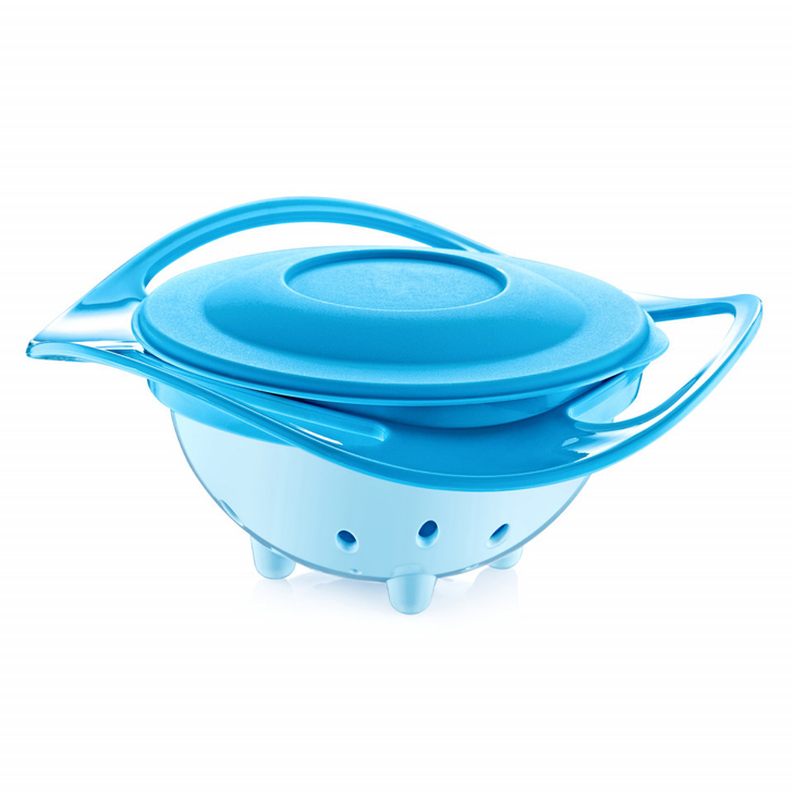 Bol multifunctional cu capac si rotire 360 grade Amazing Bowl (Culoare: Portocaliu)