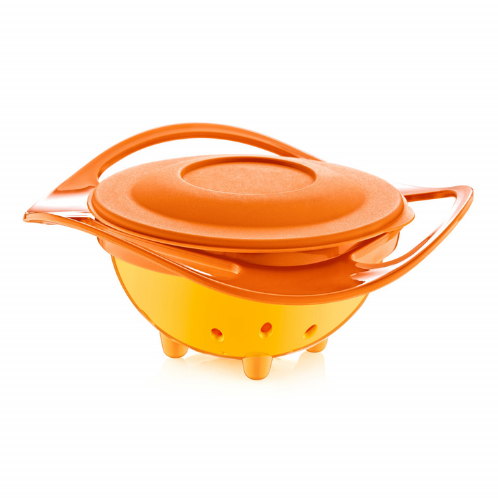 Bol multifunctional cu capac si rotire 360 grade Amazing Bowl (Culoare: Bleu)