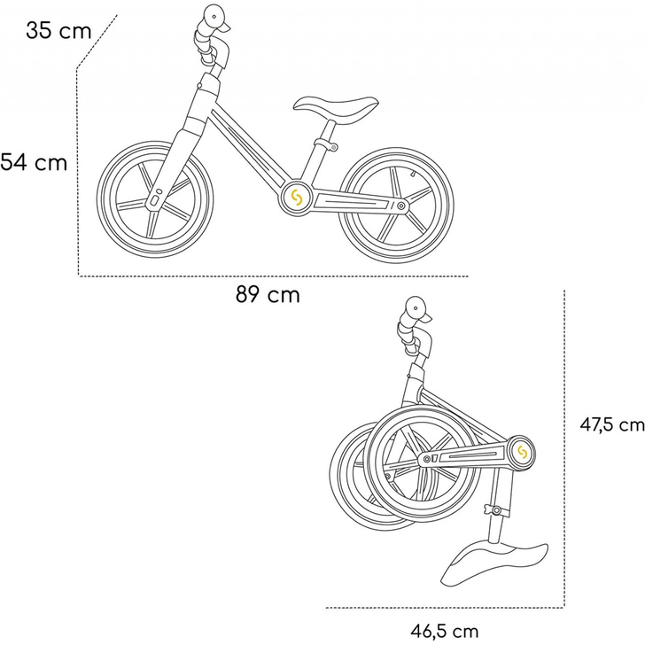 Bicicleta fara pedale pliabila Ronny, Keep Pink, Roz, Skiddou