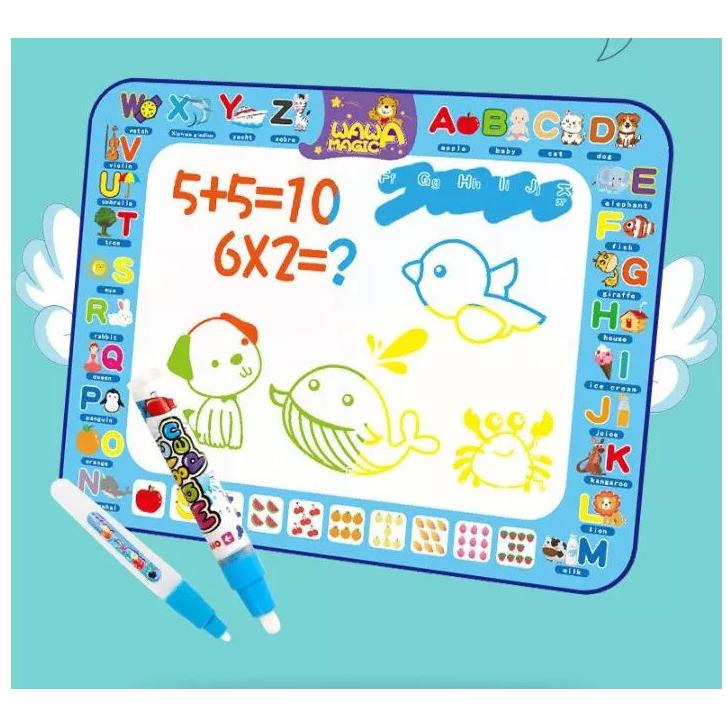 Covorasul Magic Drool - 100x80cm - Jucarie educativa de colorat cu apa