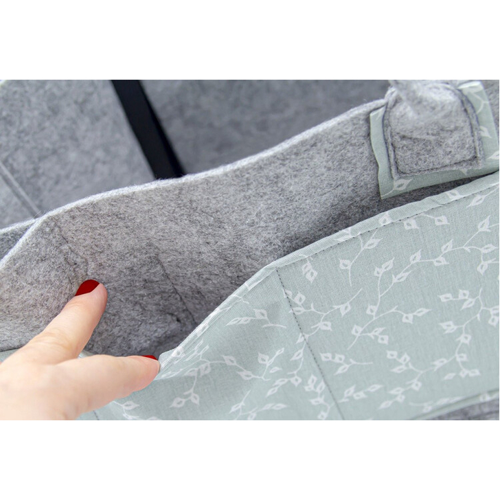 Geanta organizator scutece si accesorii copii/bebelusi BabyJem (Culoare: Gri)