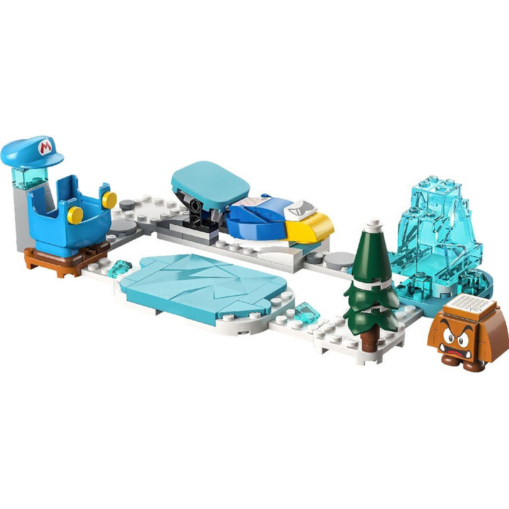 Set de construit - Lego Super Mario Set de Extindere, Costum Mario Crio si Lumea de Gheata  71415