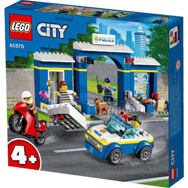 Set de construit - Lego City, Urmarire la Sectia de Politie  60370