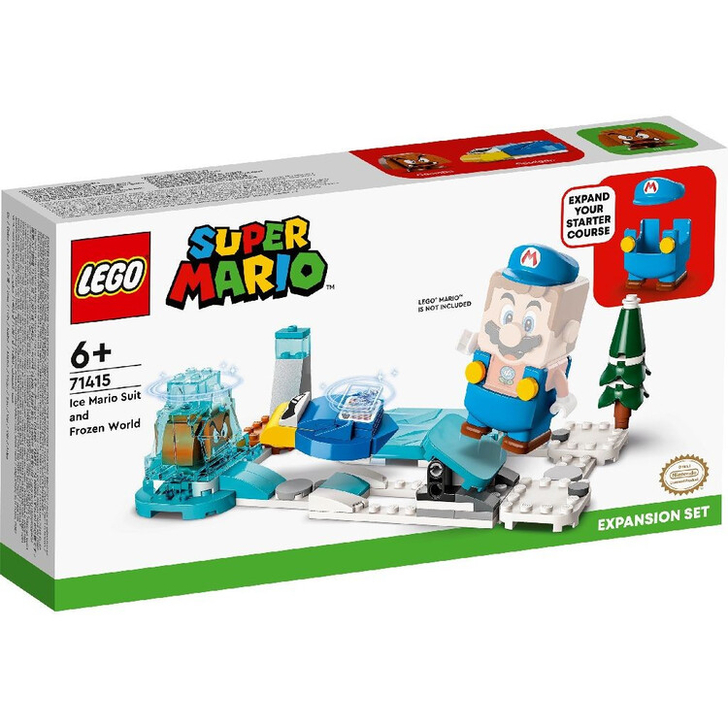 Set de construit - Lego Super Mario Set de Extindere, Costum Mario Crio si Lumea de Gheata  71415