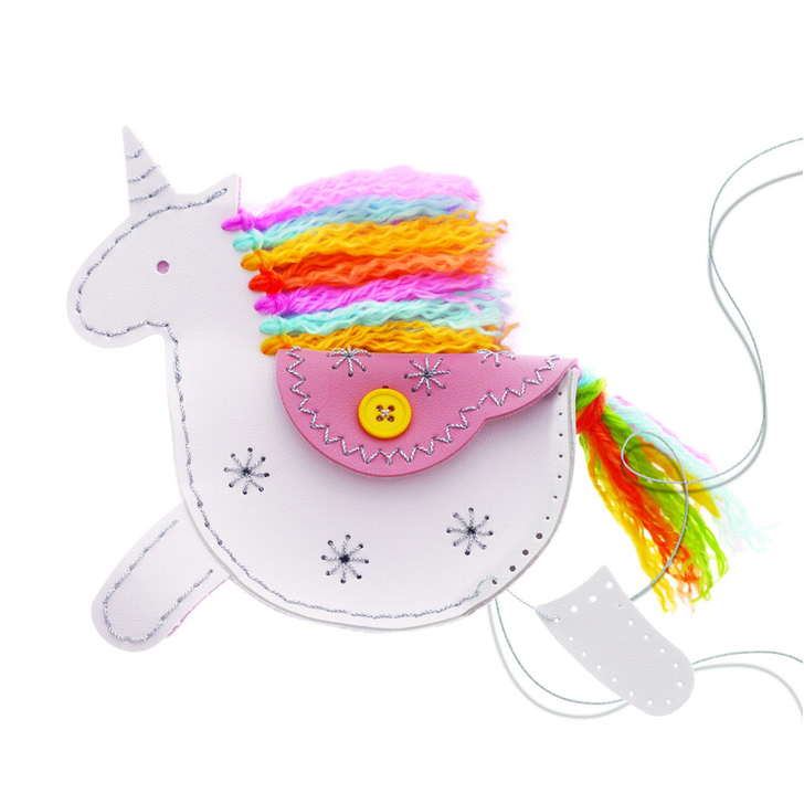 Set creativ DIY - Geanta din piele artificiala Unicorn