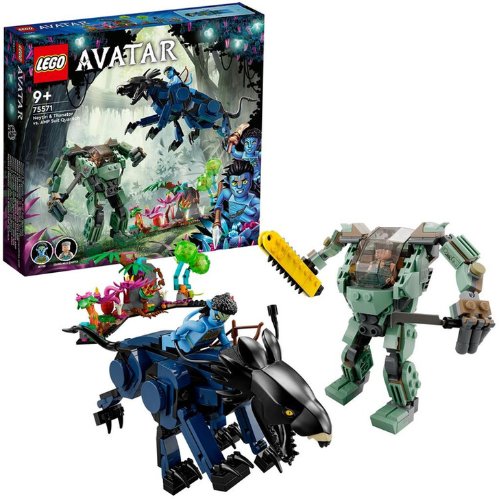 Set de construit - Lego Avatar, Nytiri si Thanator contra Robotul AMP Quaritch  75571