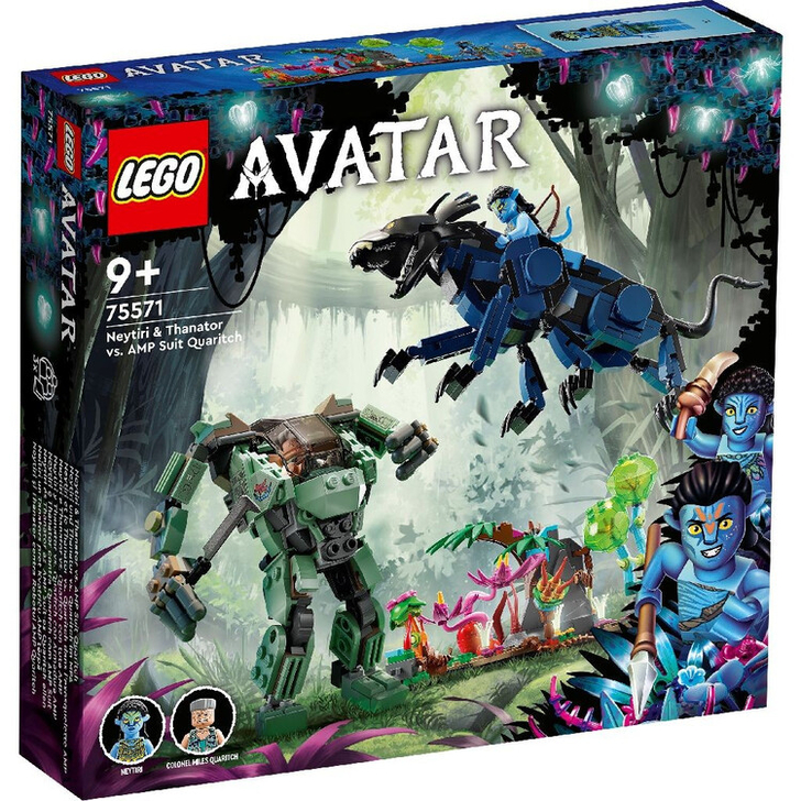 Set de construit - Lego Avatar, Nytiri si Thanator contra Robotul AMP Quaritch  75571