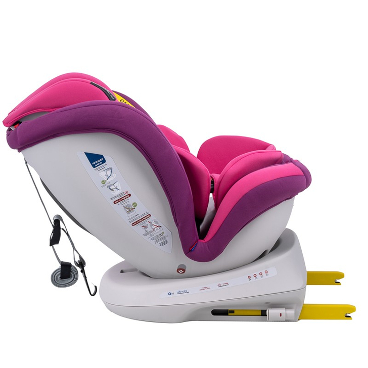 Scaun Auto Tweety Plus DELUXE BUF BOOF UnicornPink cu Isofix rotativ 360 grade 0 36 kg