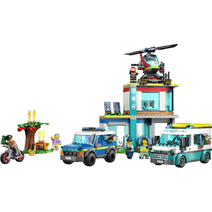 Set de construit - Lego City, Centru pentru Vehicule de Urgenta  60371