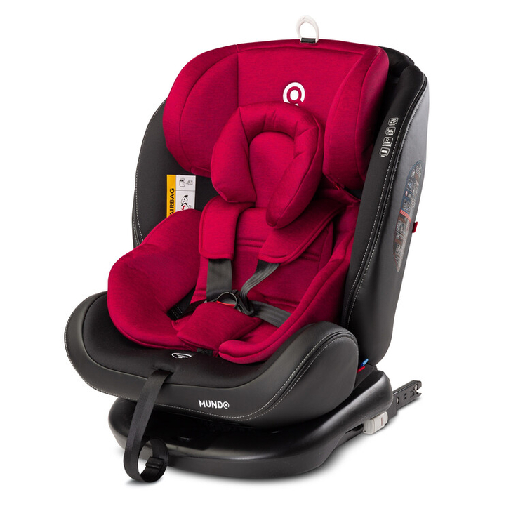 Scaun auto rotativ Caretero MUNDO 0-36 Kg Isofix Rosu