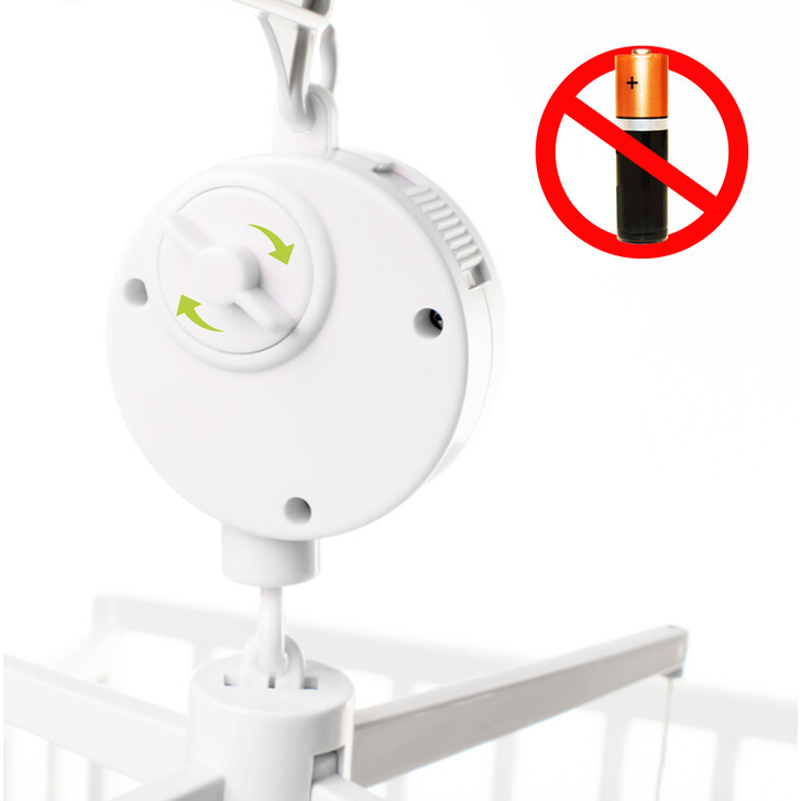 Carusel cu melodii 4Baby MUSICAL MOBILE Vulpi Maro/Bej F08