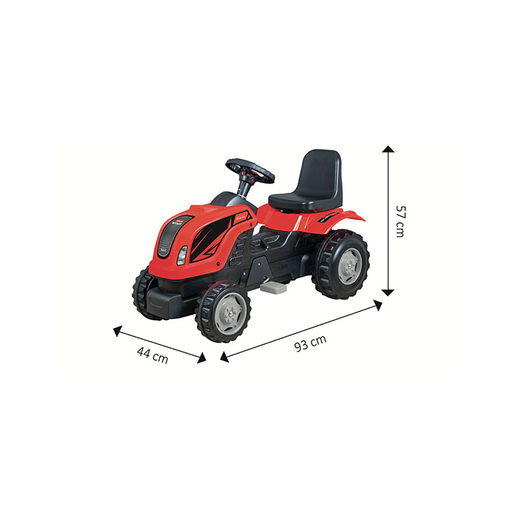 Tractor cu pedale si remorca Micromax MMX Alb