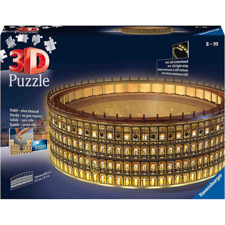 Puzzle 3D Led Colosseum, 216 Piese