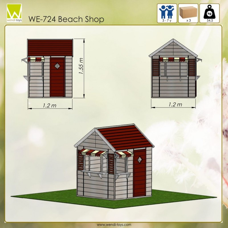 Casuta de gradina Beach Shop (M16), Wendi Toys