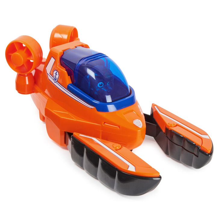 PATRULA CATELUSILOR VEHICUL CATELUSII ACVATICI FIGURINA ZUMA SI VEHICULUL HOMAR