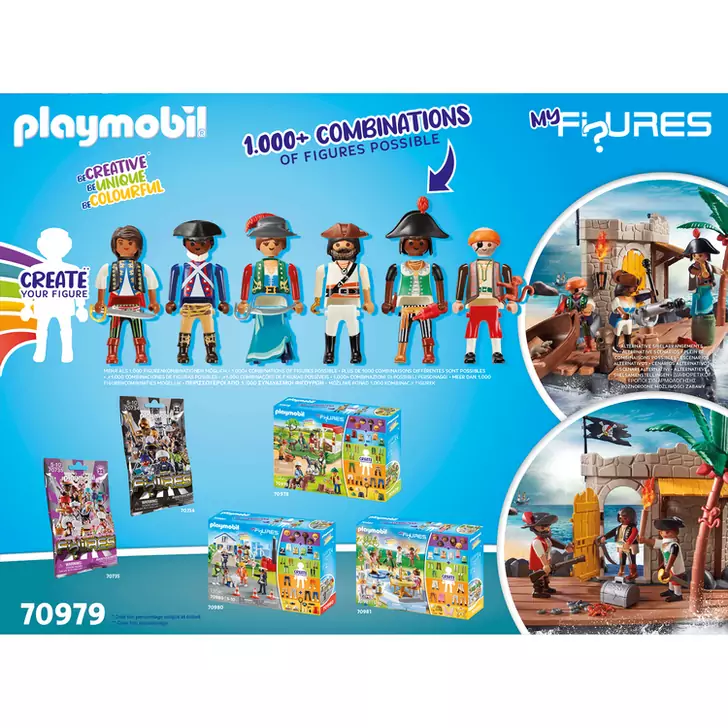 Playmobil - Creeaza Propria Figurina - Insula Piratilor