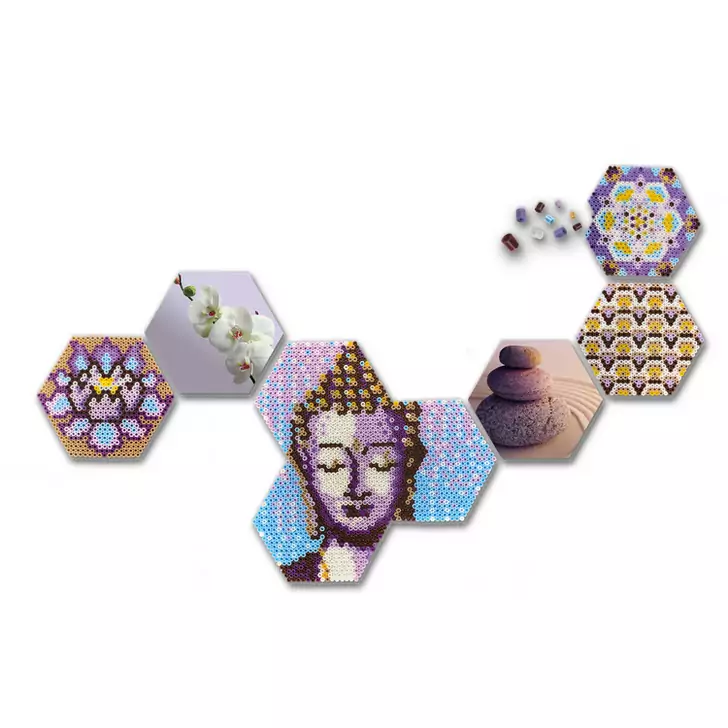 Set margele de calcat Beedz Art - Zen cu placi hexagonale