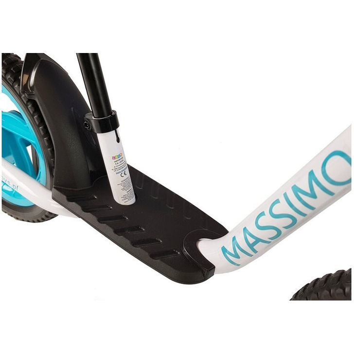 Bicicleta fara pedale Malipen Massimo, alb cu albastru