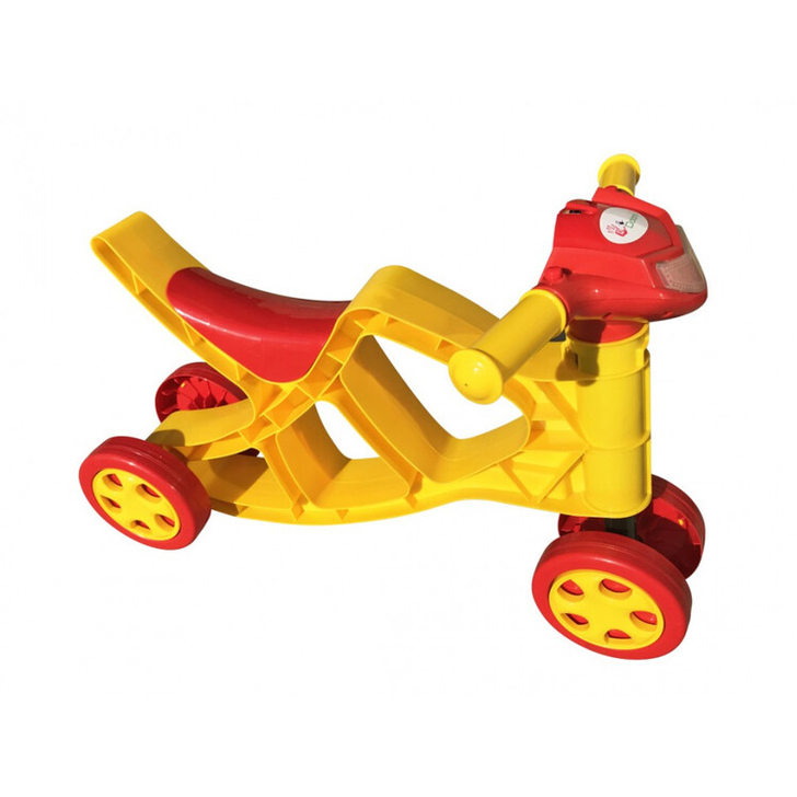 Minibike Doloni cu sunete si lumini galben cu rosu