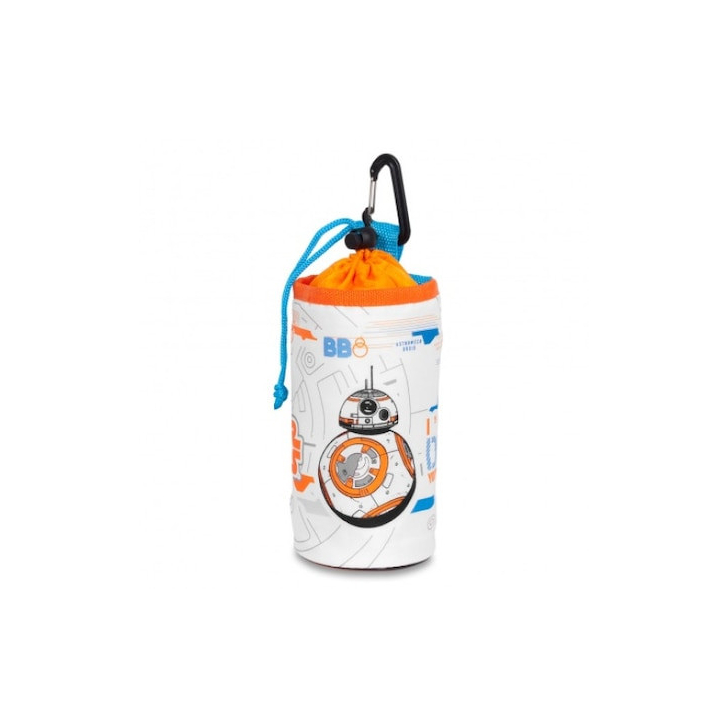 Husa Star Wars BB8 pentru sticla de apa, alb