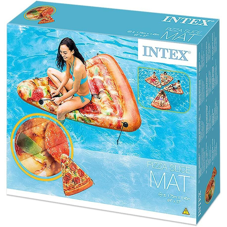 Saltea gonflabila Intex in forma de felie de pizza, 175 x 145 cm