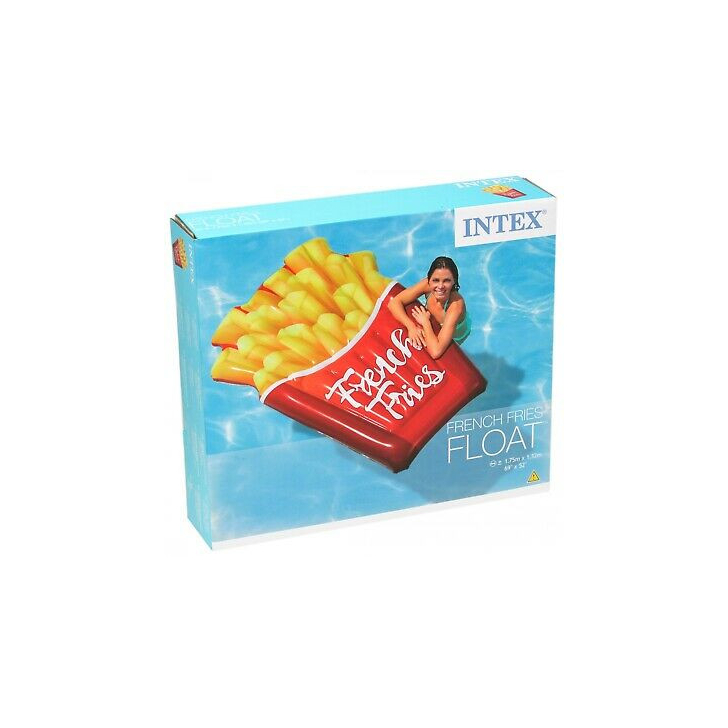 Saltea gonflabila Intex French Fries Multicolor, 1.75m x 1.32m