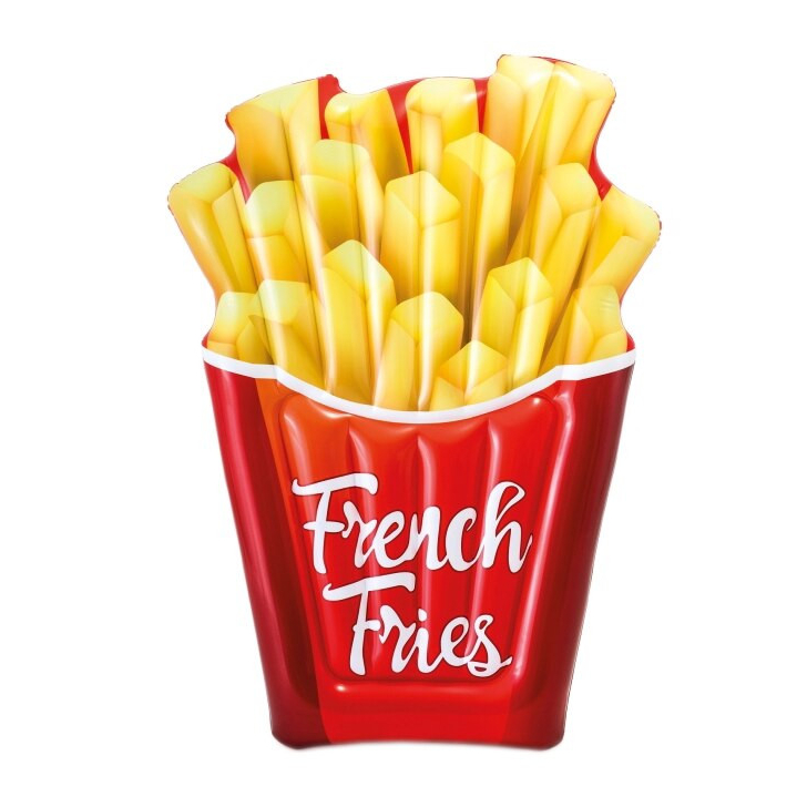 Saltea gonflabila Intex French Fries Multicolor, 1.75m x 1.32m