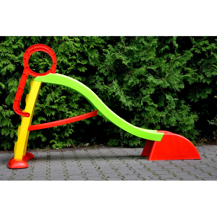 Tobogan Mochtoys 180 cm, verde cu rosu