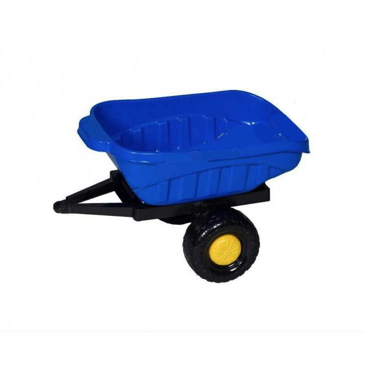 Remorca pentru tractor cu pedale, albastru