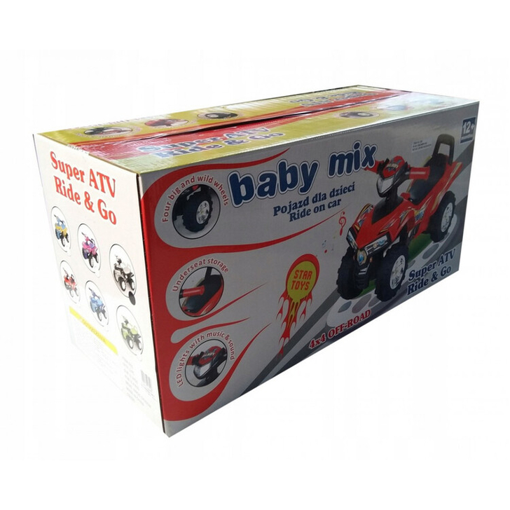 Masinuta ATV Fara pedale Ride-On Baby Mix, Albastru