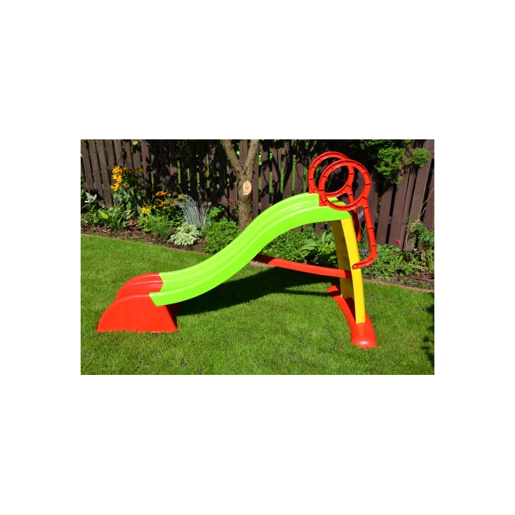 Tobogan Mochtoys 180 cm, verde cu rosu