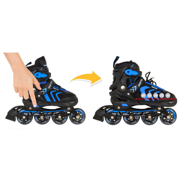 Role pentu copii SporTrike 4 in 1, 34-38 , albastru