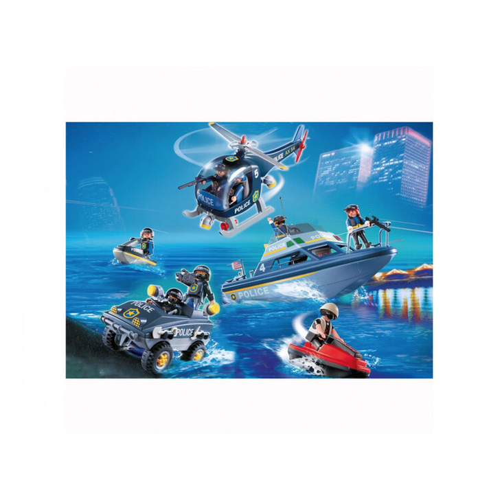 Playmobil city action police boat 2025