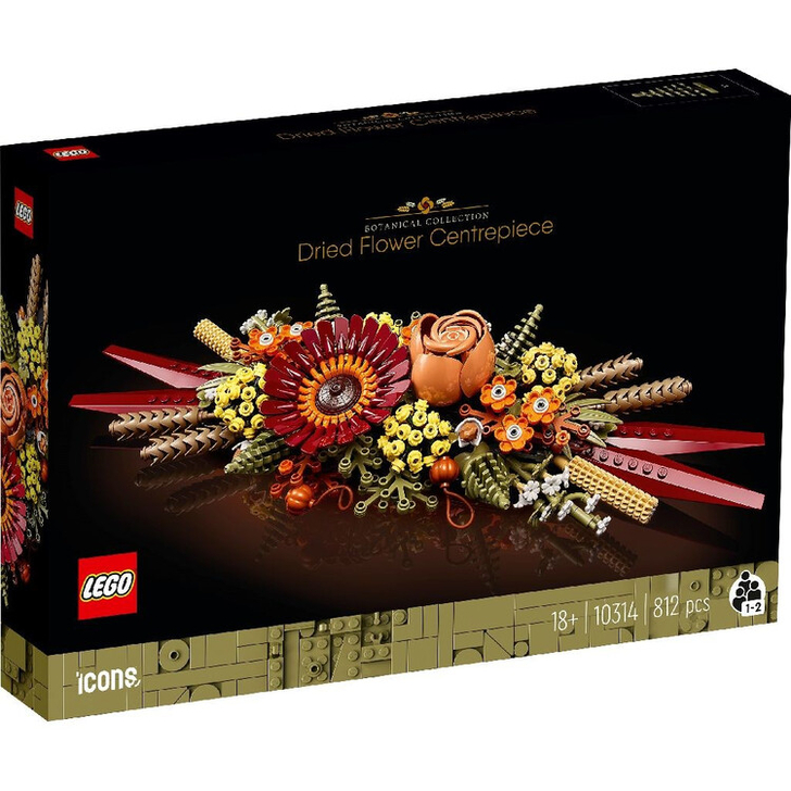 Set de construit - Lego Icons, Ornament din Flori Uscate  10314