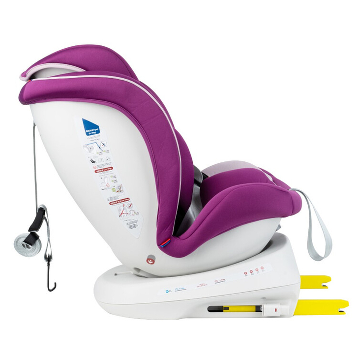 Scaun Auto Tweety Plus DELUXE BUF BOOF Purple cu Isofix rotativ 360 grade 0 36 kg