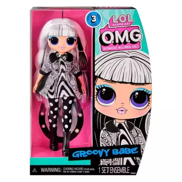 wallpaper Go mad Shabby Papusa LOL Surprise OMG, Hos Doll, Seria 3, Groovy Babe - kidiko.ro
