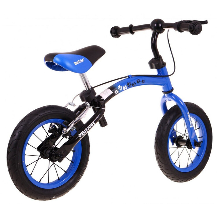 Bicicleta fara pedale cu cadru reversibil Boomerang WB-06, albastru