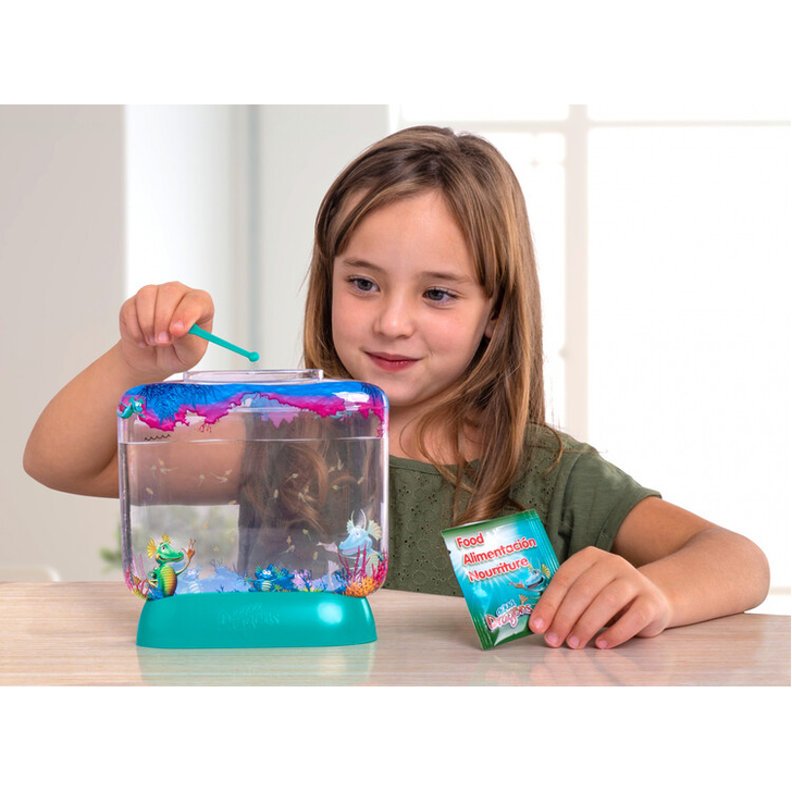 Set educativ STEM - AQUA DRAGONS    Habitat Lumea subacvatica - acvariu Deluxe cu LED-uri